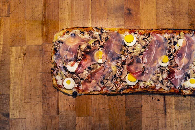 pizza alla pala capricciosa